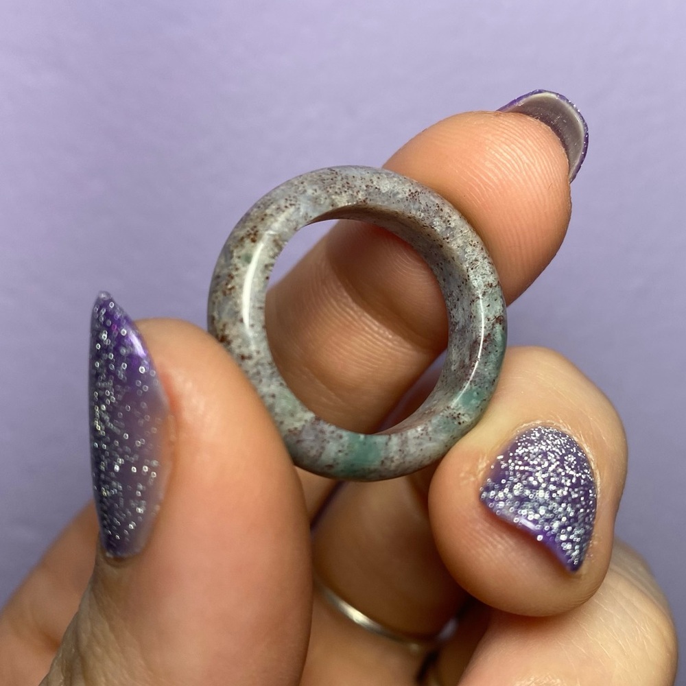 FANCY JASPER SOLID BAND RING - Picture 4 of 8
